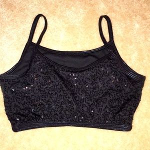 Sequin Crop Top